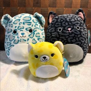 NWT Squishmallow Cheetah's  & Panther